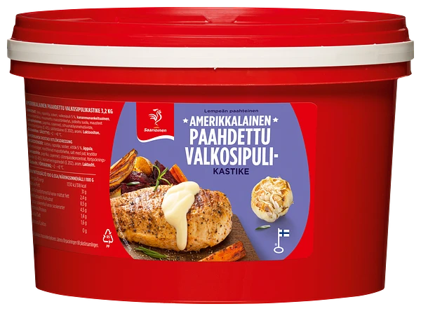 Amerikkalainen paahdettu valkosipulikastike 3,2 kg