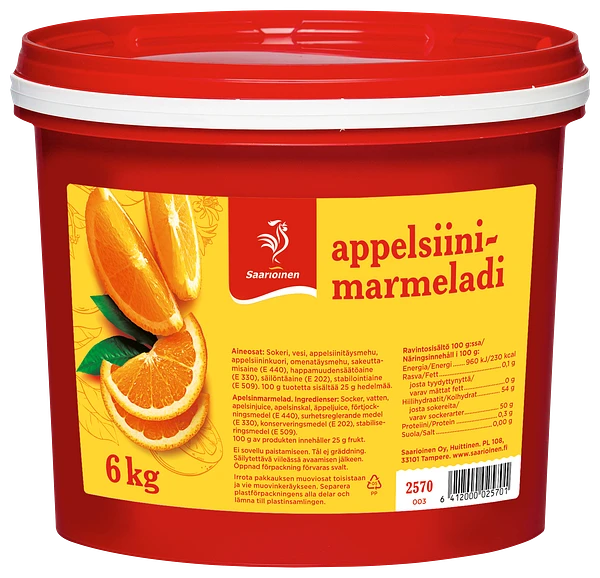 Appelsiinimarmeladi 6,0 kg