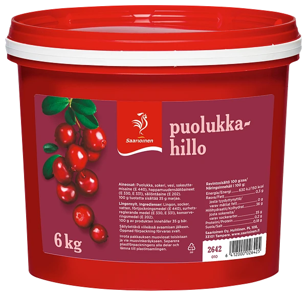 Puolukkahillo 6,0 kg