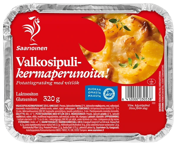 Valkosipulikermaperunat 320 g