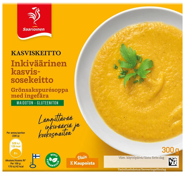 Inkiväärinen kasvissosekeitto 300 g