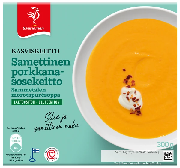 Samettinen porkkanasosekeitto 300 g