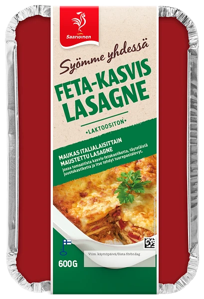 Feta-kasvislasagne 600 g