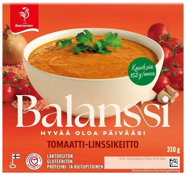 Balanssi Tomaatti-linssikeitto 310 g