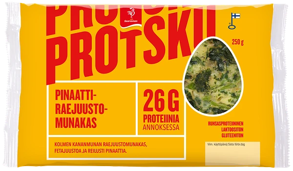 PROTSKU Pinaatti-raejuustomunakas 250 g