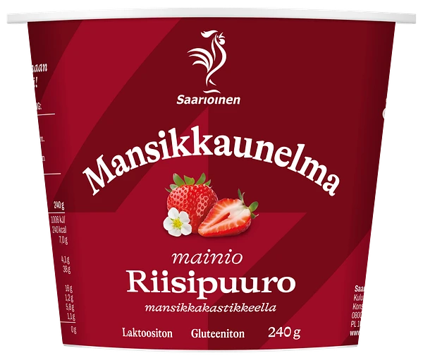 Mansikkaunelma riisipuuro 240 g