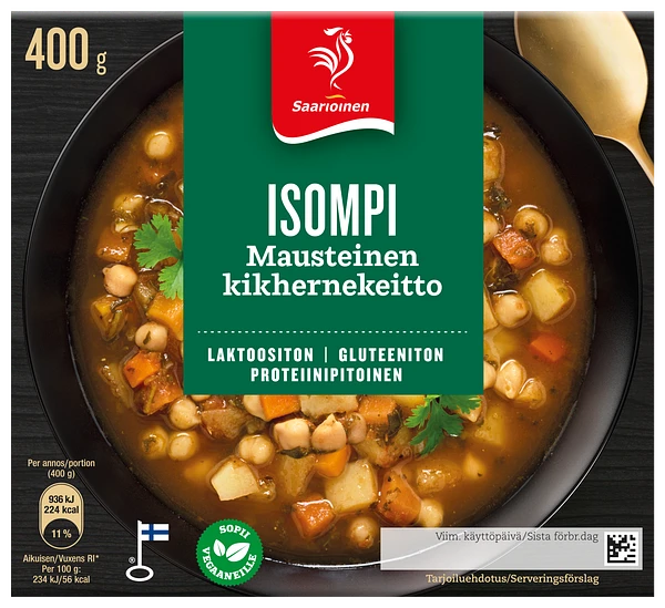 Isompi mausteinen kikhernekeitto 400 g