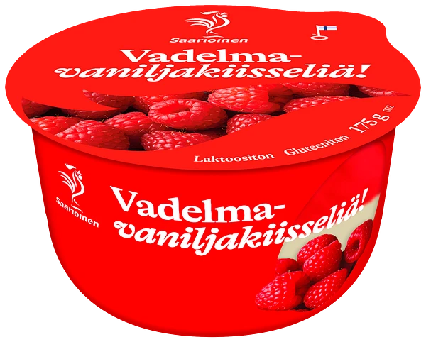 Vadelma-vaniljakiisseli 175 g