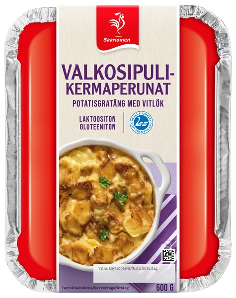 Valkosipulikermaperunat 600 g
