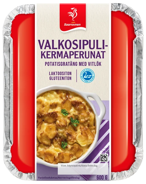 Valkosipulikermaperunat 600 g