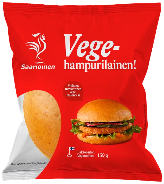 Vegehampurilainen 150 g