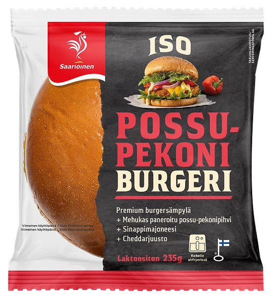 ISO Possu-pekoni burgeri 235 g