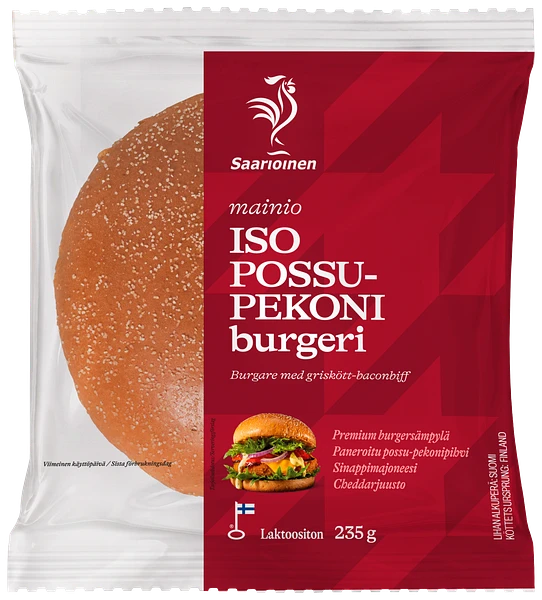 ISO Possu-pekoni burgeri 235 g