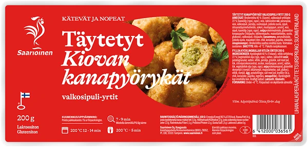 Täytetyt Kiovan kanapyörykät valkosipuli-yrtit 200 g