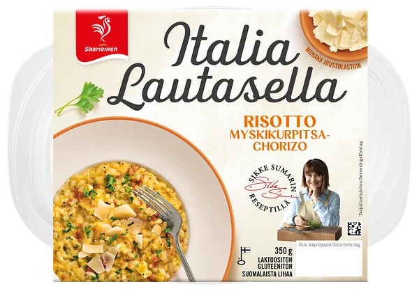 Myskikurpitsa-chorizo risotto 350 g