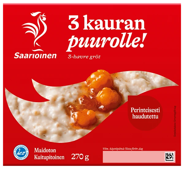 Kolmen kauran puuro 270 g