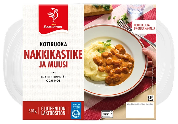 Nakkikastike ja muusi 320 g
