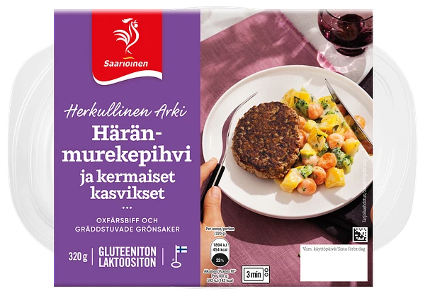 Kuva tuotteesta Häränmurekepihvi ja kermaiset kasvikset 320 g