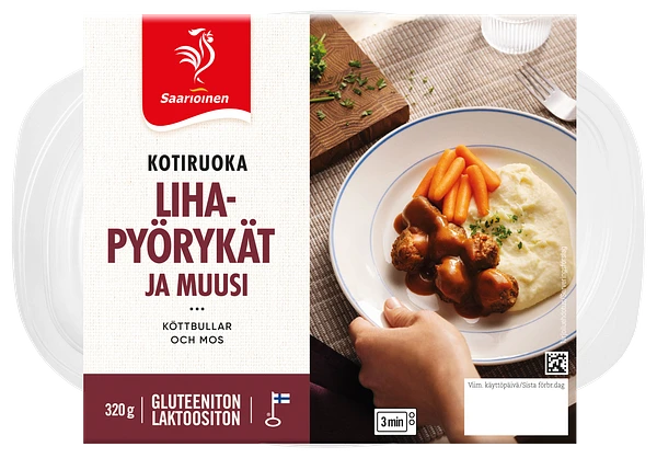 Kuva tuotteesta Lihapyörykät ja muusi 320 g