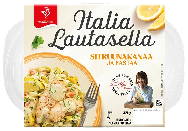 Kuva tuotteesta Sitruunakanaa ja pastaa 320 g