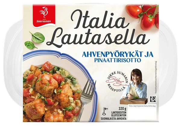 Kuva tuotteesta Ahvenpyörykät ja pinaattirisotto 320 g