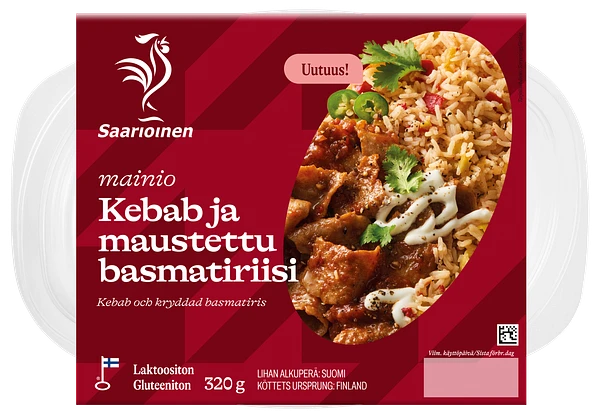 Kebab ja maustettu basmatiriisi 320 g