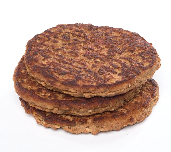 Kuva tuotteesta Pekoninen jauhemaksapihvi n. 115 g kypsä pakaste 4,0 kg