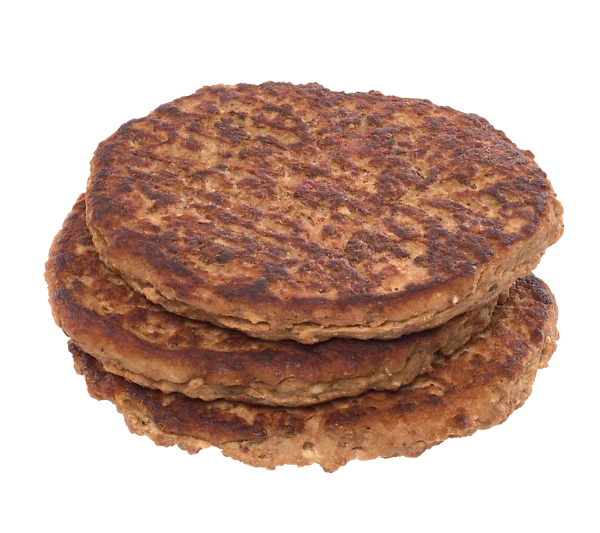 Pekoninen jauhemaksapihvi n. 115 g kypsä pakaste 4,0 kg