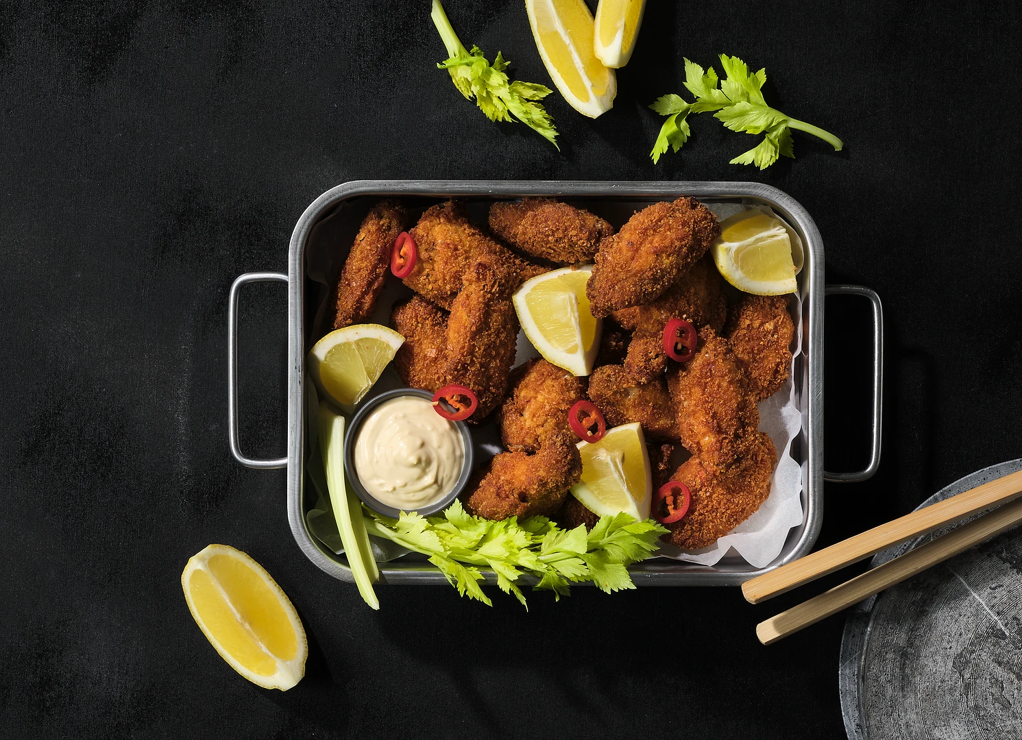 Paneroidut broilerin siivet n. 40-80 g kypsä pakaste 4,0 kg