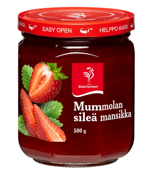 Kuva tuotteesta Mummolan sileä mansikka, marjavalmiste 500 g