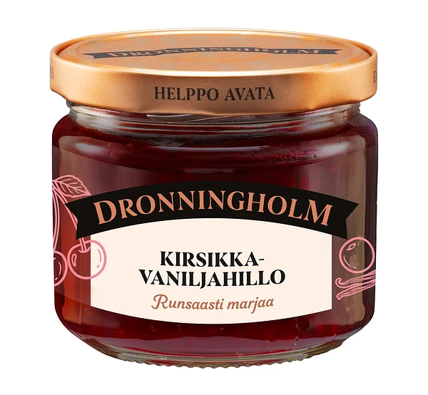 Dronningholm Kirsikka-vaniljahillo 280 g