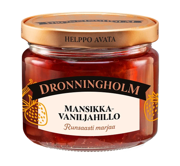 Dronningholm Mansikka-vaniljahillo 280 g