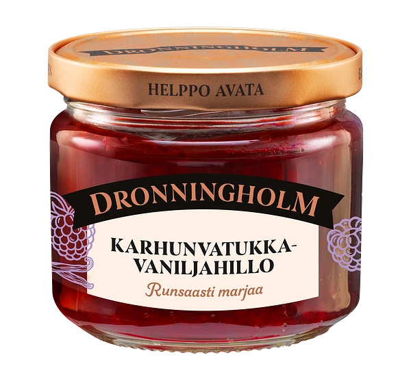 Dronningholm Karhunvatukka-vaniljahillo 280 g