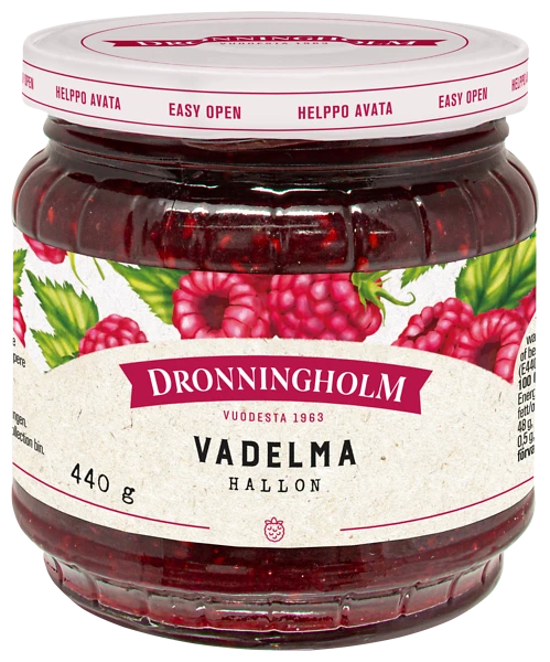 Dronningholm Vadelma, marjavalmiste 440 g