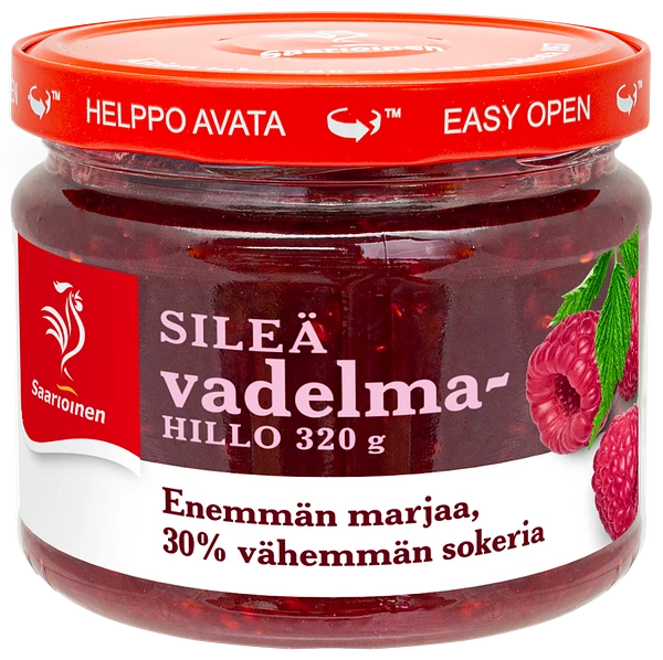 Vadelmahillo vähemmän sokeria 320 g