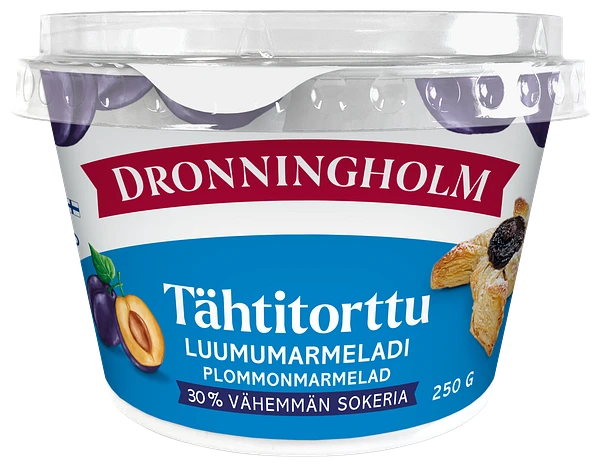 Dronningholm Tähtitorttu Luumumarmeladi vähemmän sokeria 250 g