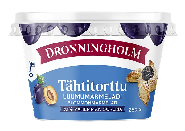 Dronningholm Tähtitorttu Luumumarmeladi vähemmän sokeria 250 g