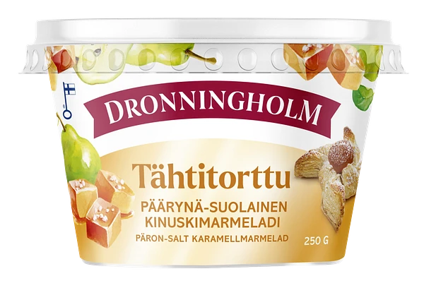 Dronningholm Tähtitorttu Päärynä-suolainen kinuskimarmeladi  250 g