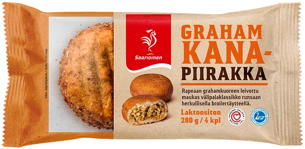 Grahamkanapiirakka 4 kpl 280 g