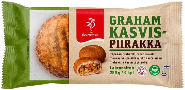 Kuva tuotteesta Grahamkasvispiirakka 4 kpl 280 g