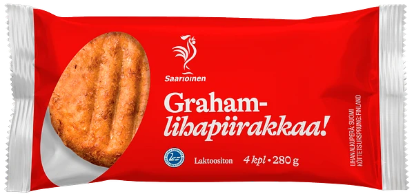 Grahamlihapiirakka 4 kpl 280 g