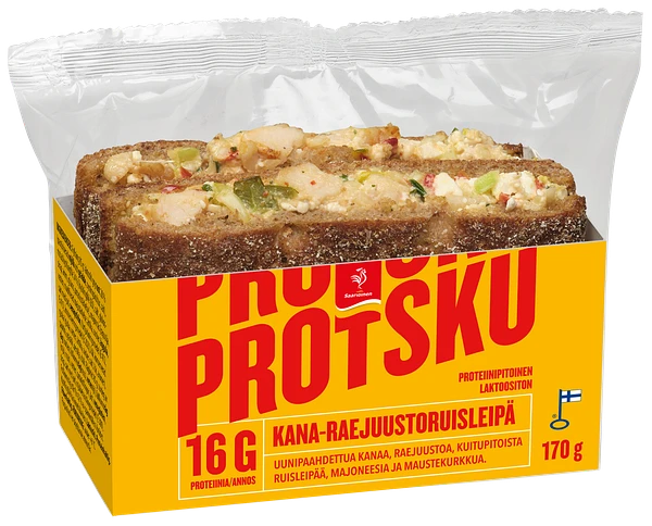 PROTSKU Kana-raejuustoruisleipä 170 g